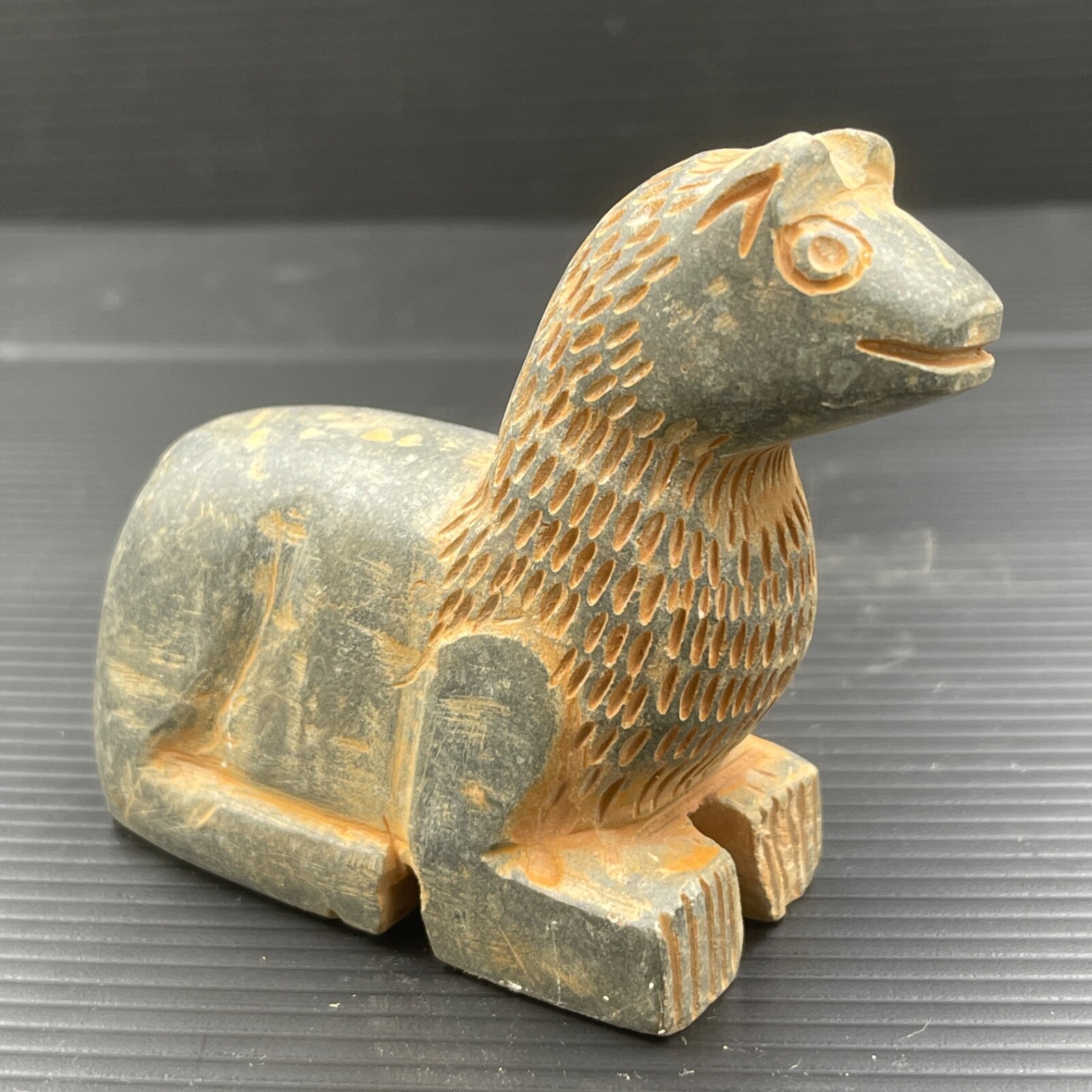 Unique Ancient Greek Stone Carving Animal Figure Decorative Antique Piece