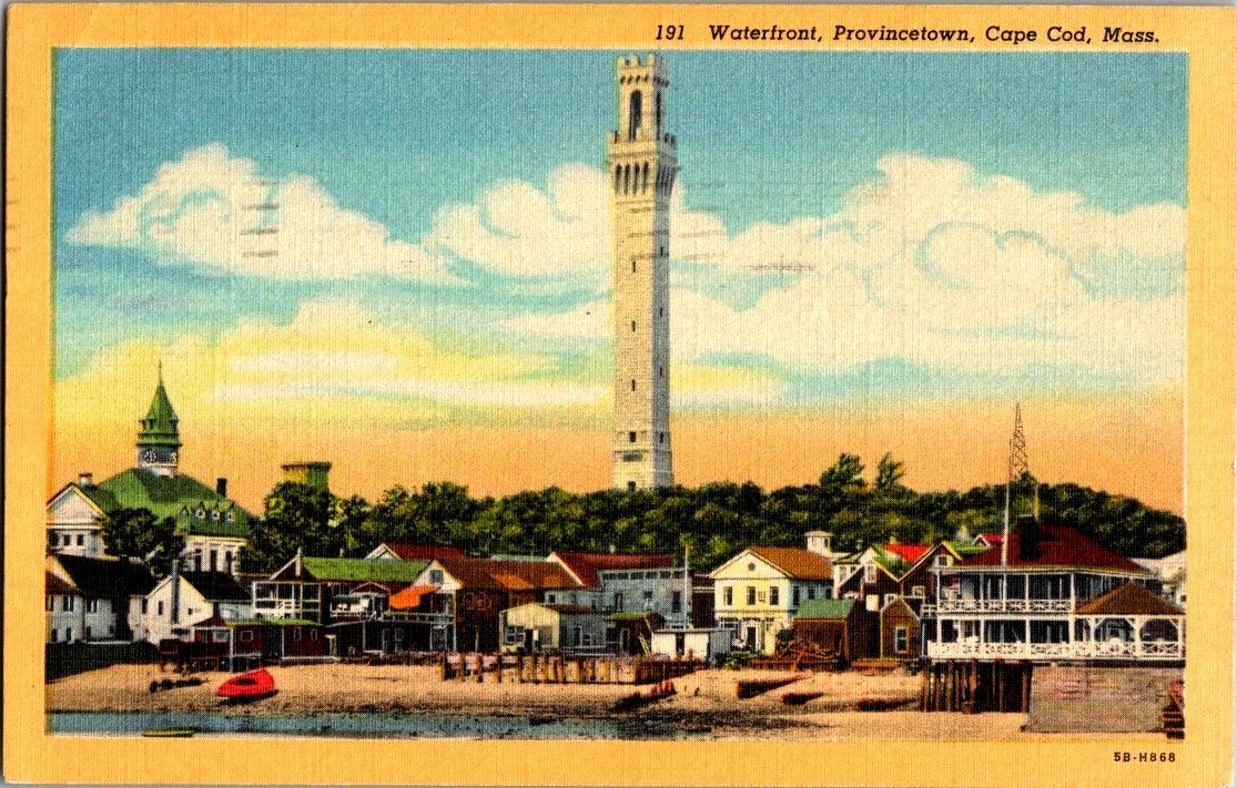 Vintage Postcard 1950 Waterfront, Provincetown, Massachusetts (MA)