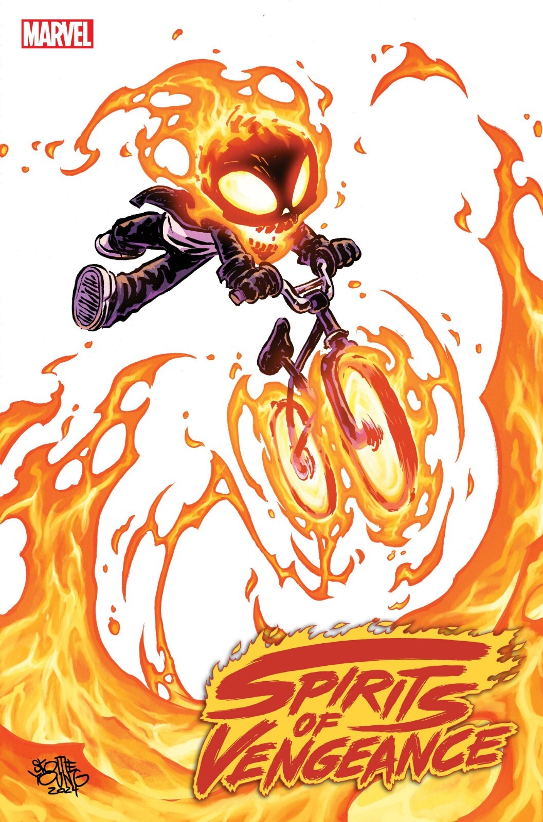 SPIRITS OF VENGEANCE 1 SKOTTIE YOUNG BABY VARIANT GHOST RIDER
