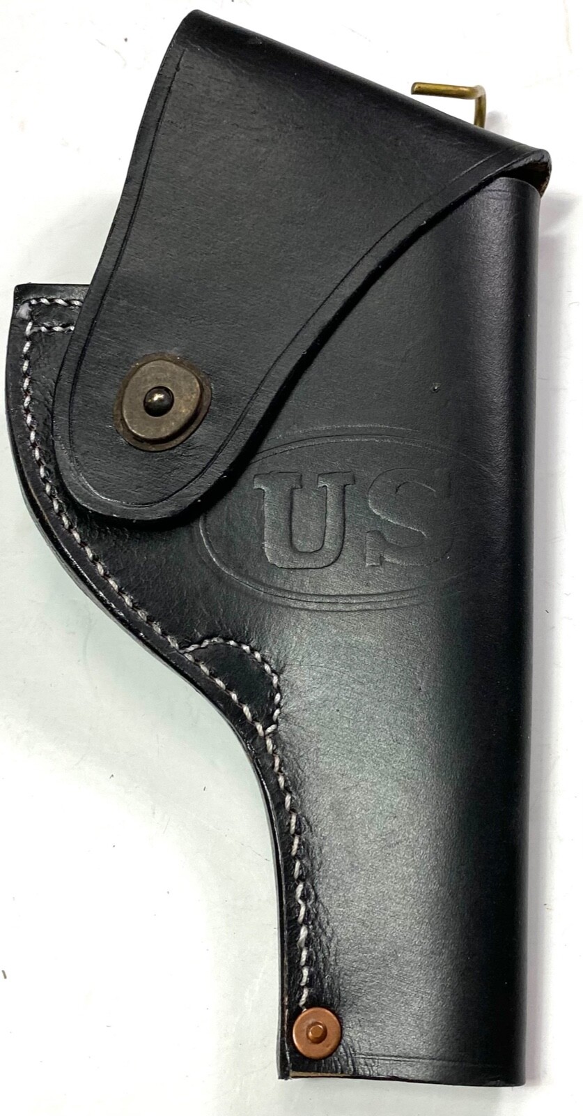 WWII US S&W VICTORY .38 PISTOL BELT HOLSTER-BLACK