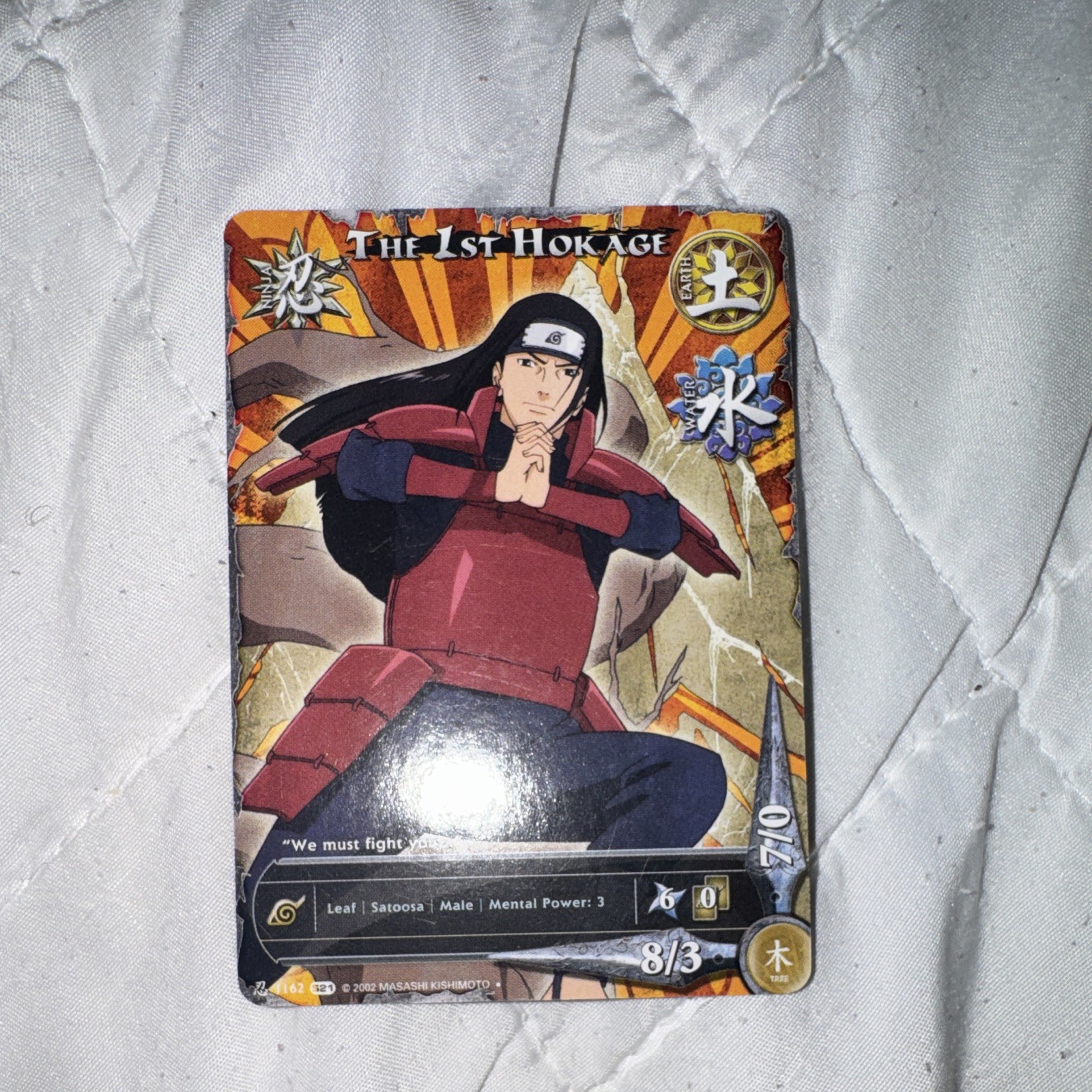 Bandai 2002 Naruto CCG The 1st Hokage Hashirama Senju #162 English 1st Ed