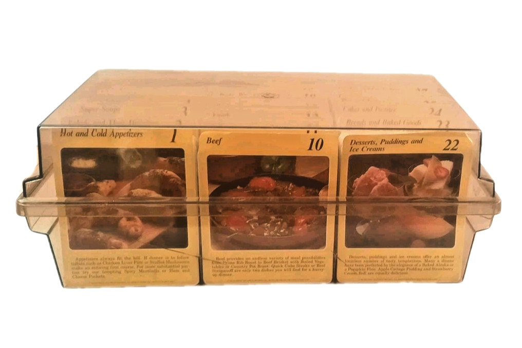Vtg. 1984 My Great Recipes Cookbook Recipe Card/Storage Box~Recipes & More