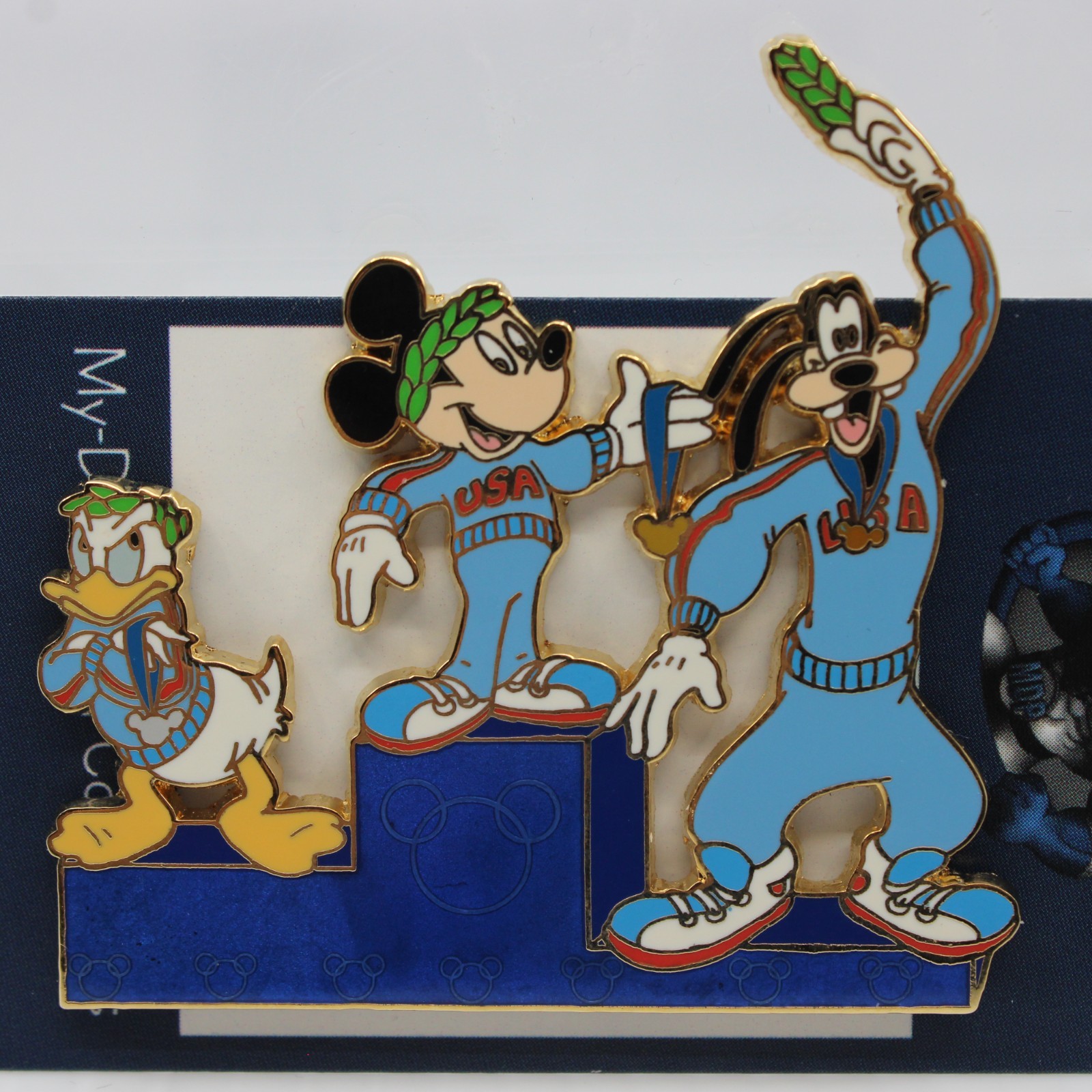 B1 Disney Auctions Pin LE Mickey Donaldn Goofy Olympics 2004 Podium Medals B1 Disney Auctions Pin LE Mickey Donaldn Goofy Olympics 2004 Podium Medals