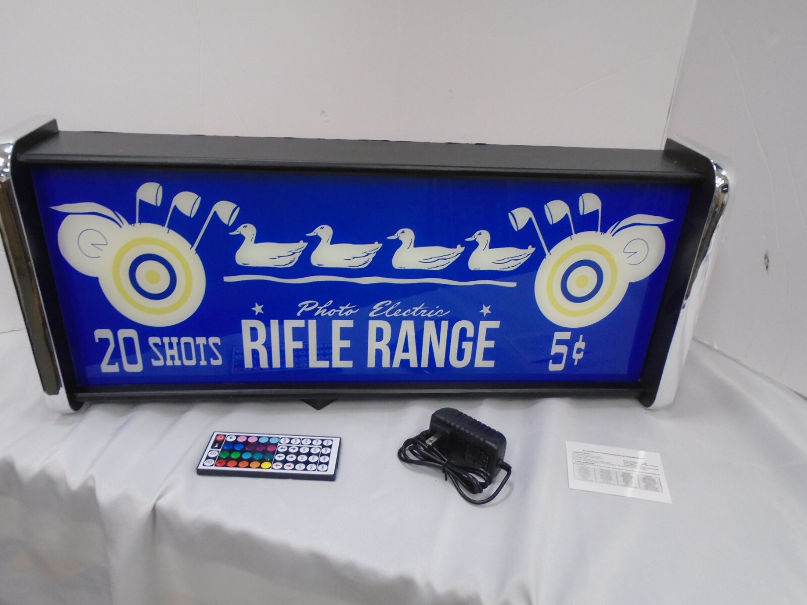 20 shot Rifle Range LED Display lighted sign lightbox Wall Light