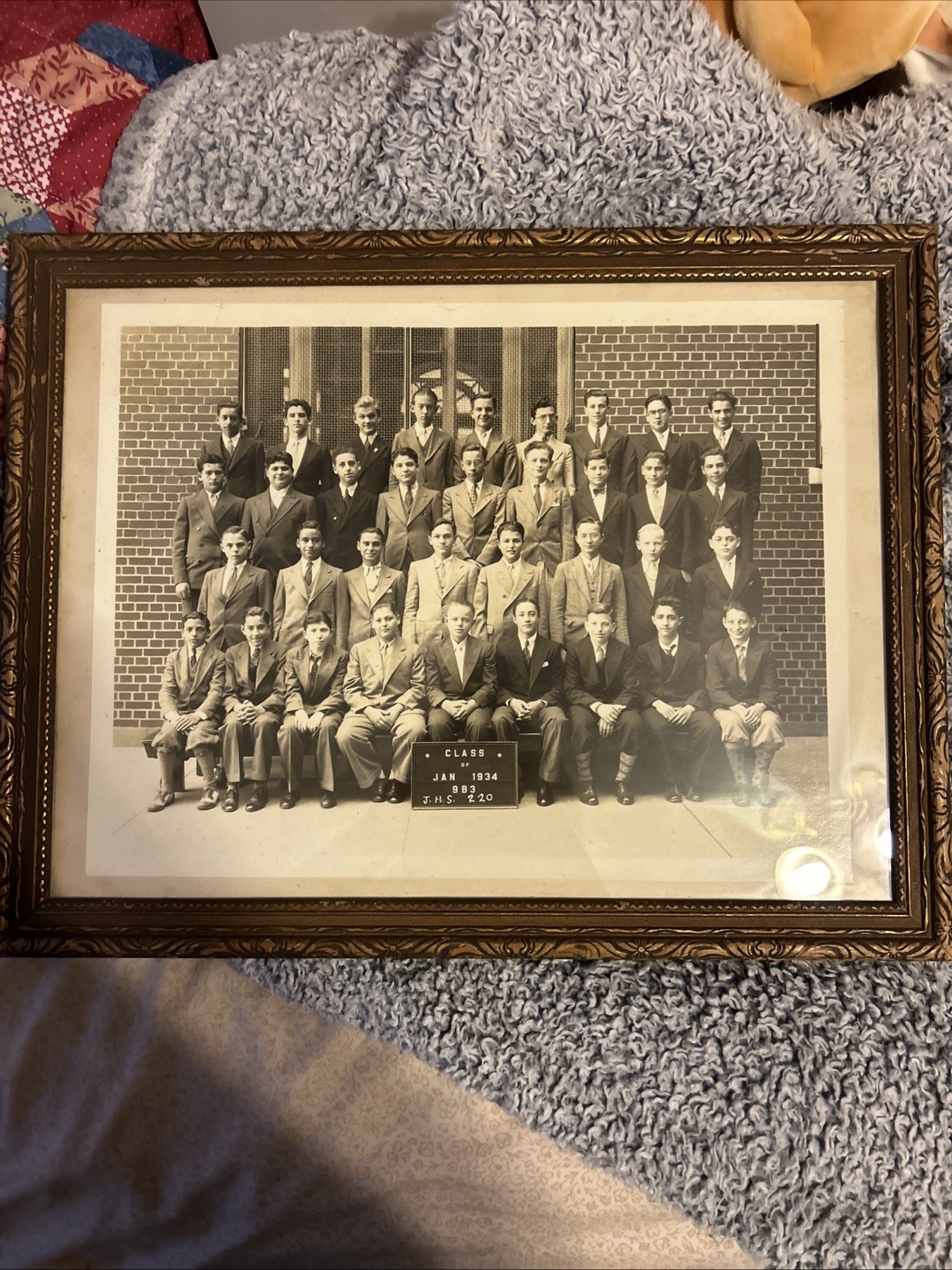 Vintage Framed Class of 1934 J.H.S