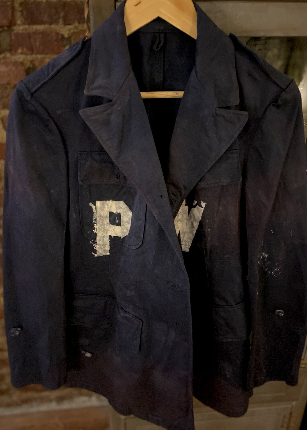 WW1AMAZINGPWJKT.ORIG.DYEDBLUE4PW+BIG WHITEPAINTPW2SIDED+CUTTERTAGSDEADSTOCK SM40