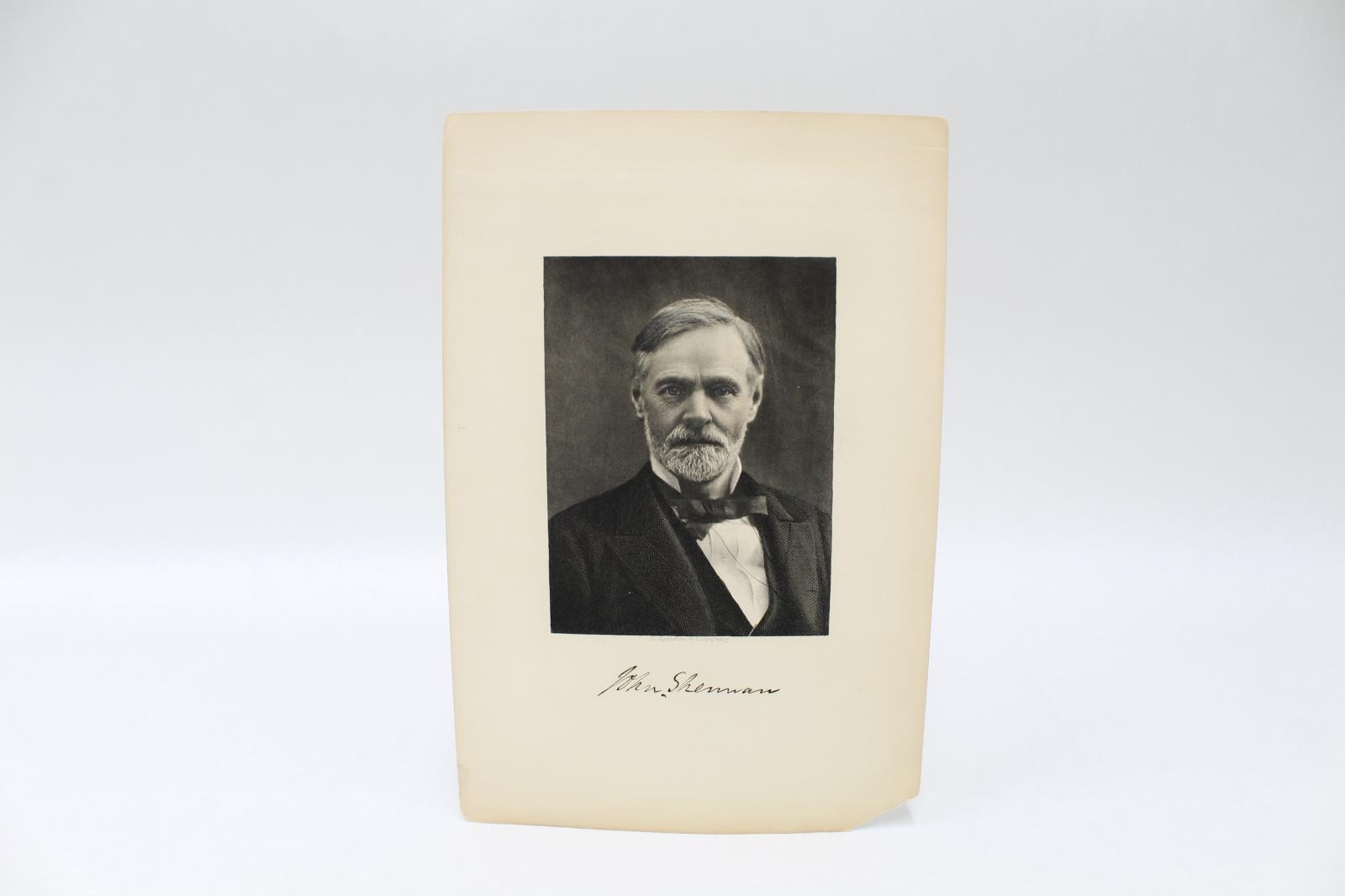 John Sherman Secretary of State Signed Photograph John Sherman Secretary of State Signed Photograph