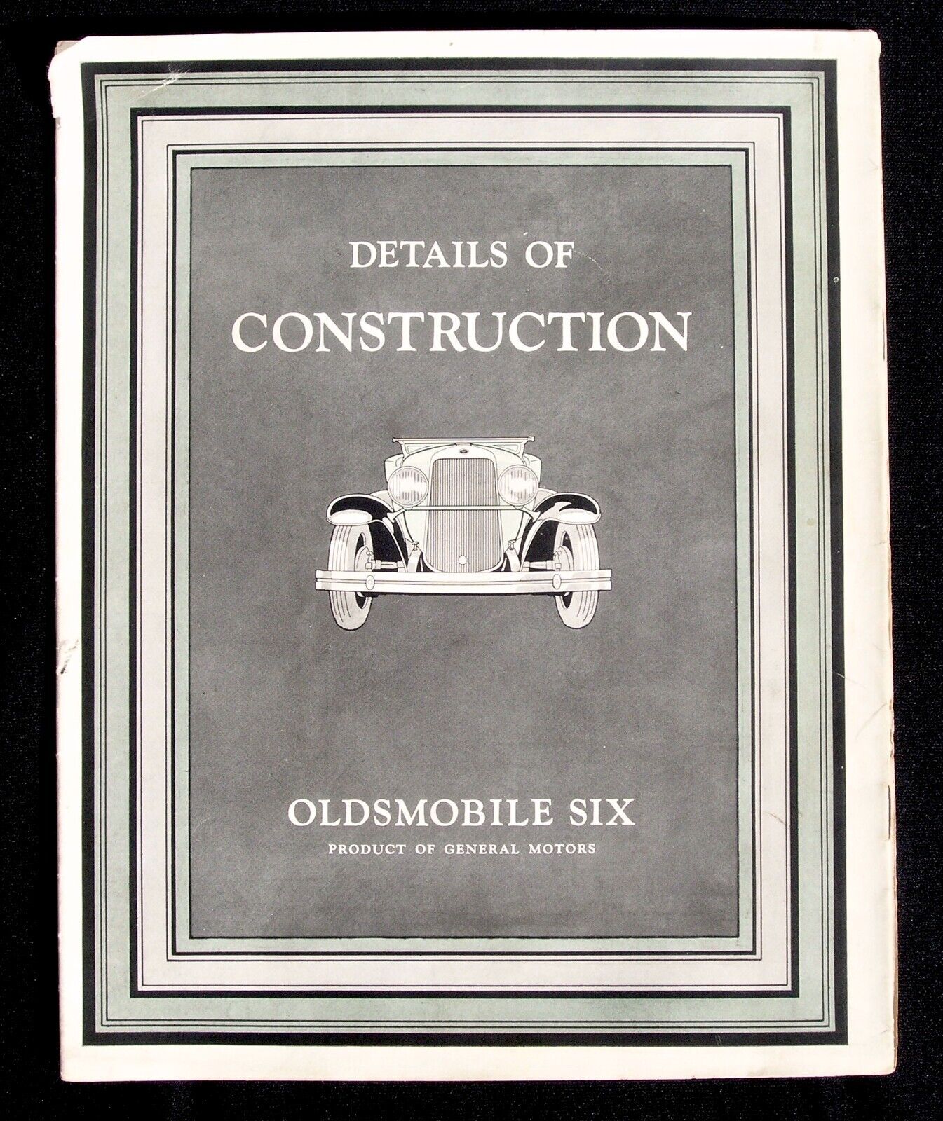 1920's Details of Construction Oldsmobile Six Art Deco Fold Out Brochure Booklet