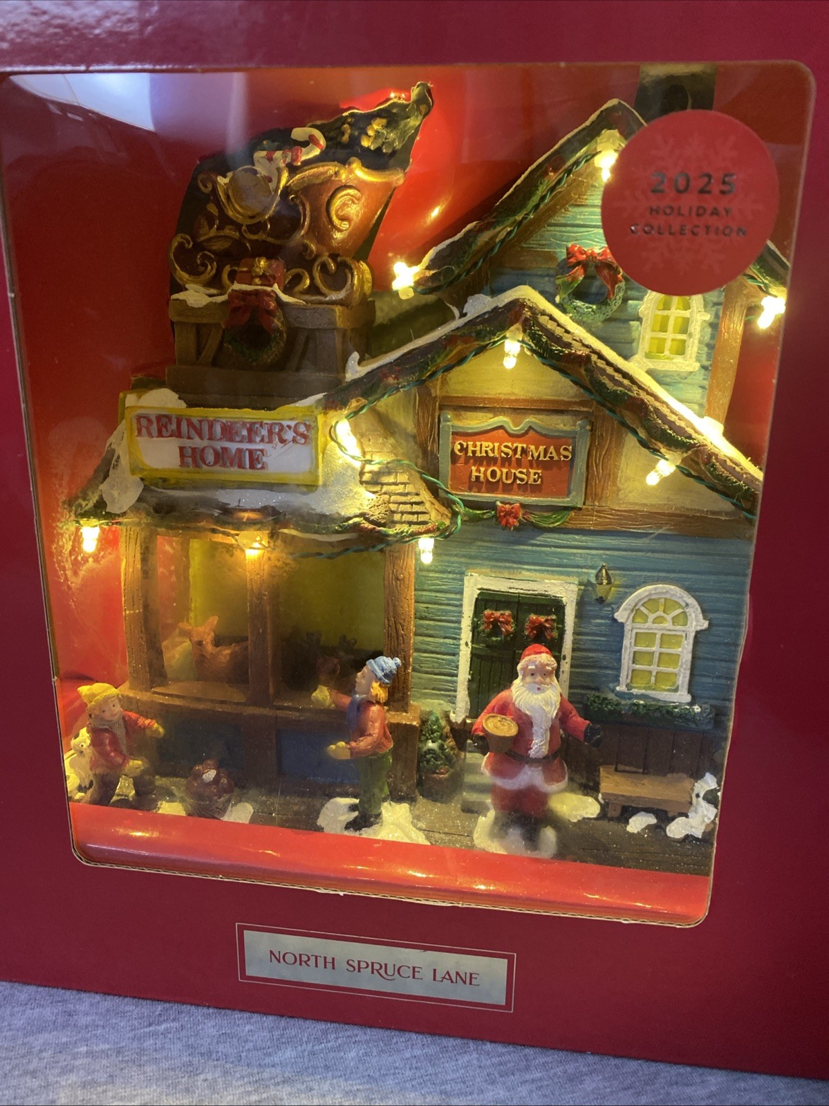 North Spruce Lane Musical Led Santa Landing North Spruce Lane Musical Led Santa Landing