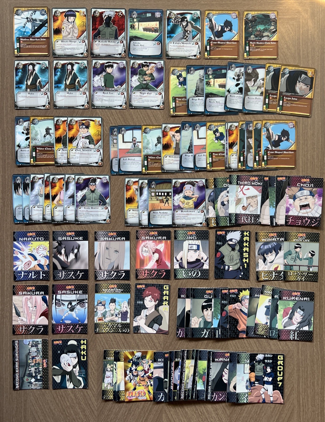 2002 Naruto TCG / Panini - (110 Card LOT) Vintage Anime Collectable