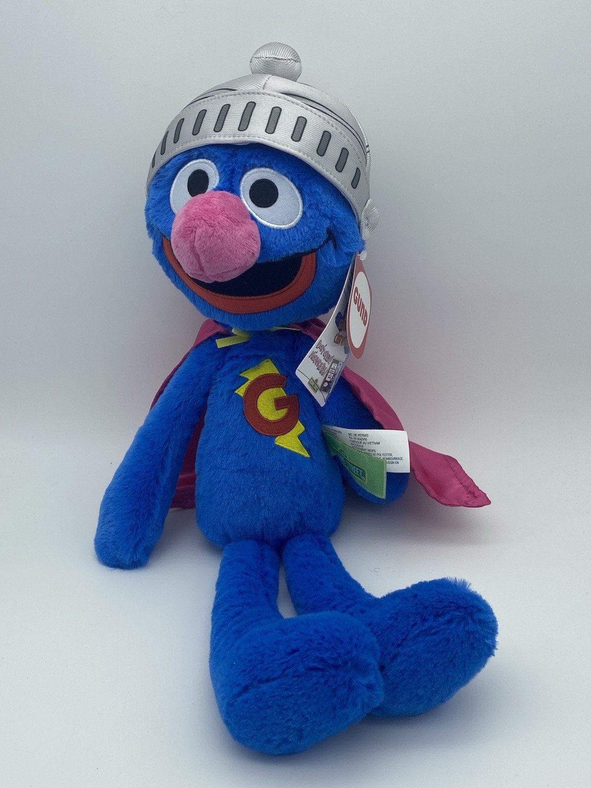Gund Sesame Street Official Toothpick Super Grover Plush,Muppet Sensory 2026 NWT Gund Sesame Street Official Toothpick Super Grover Plush,Muppet Sensory 2026 NWT