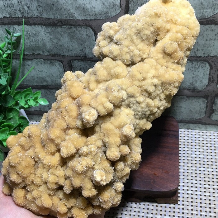 beautiful stone rough Mineral original specimen home decor ornament 1056g a9