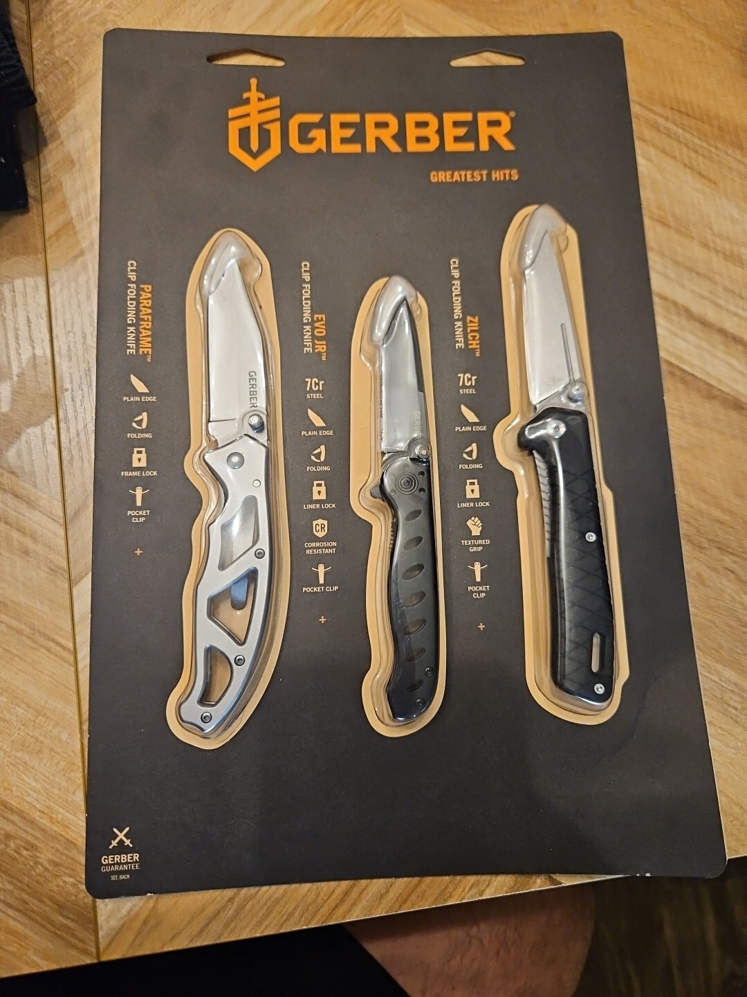 Gerber Clip Folding Knife Greatest Hits Paraframe 3PC Set