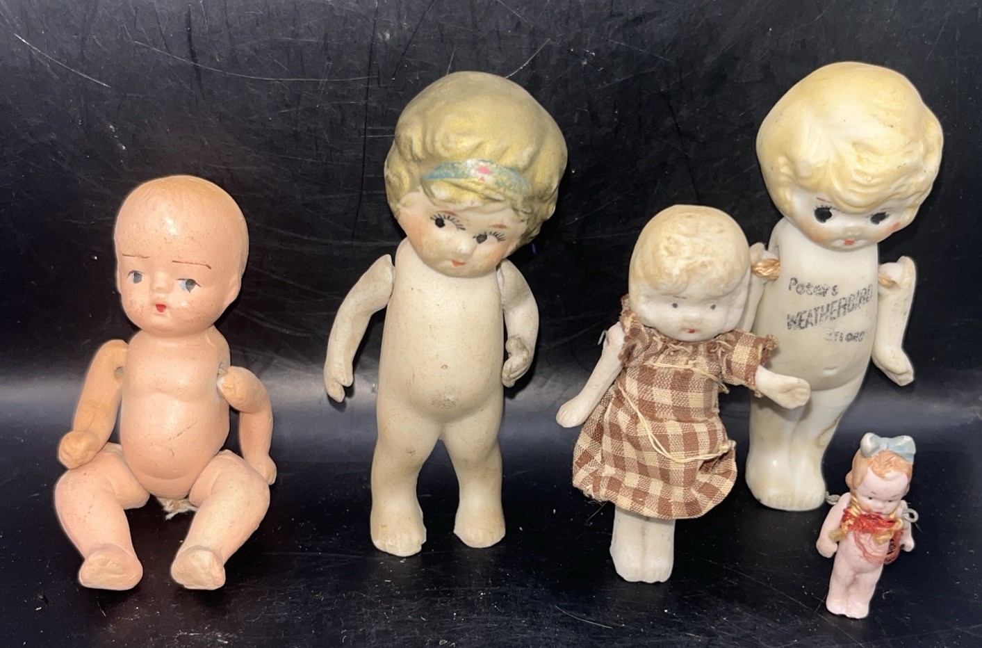 Vintage Jointed Arm Bisque Dolls Japan (5) Vintage Jointed Arm Bisque Dolls Japan (5)