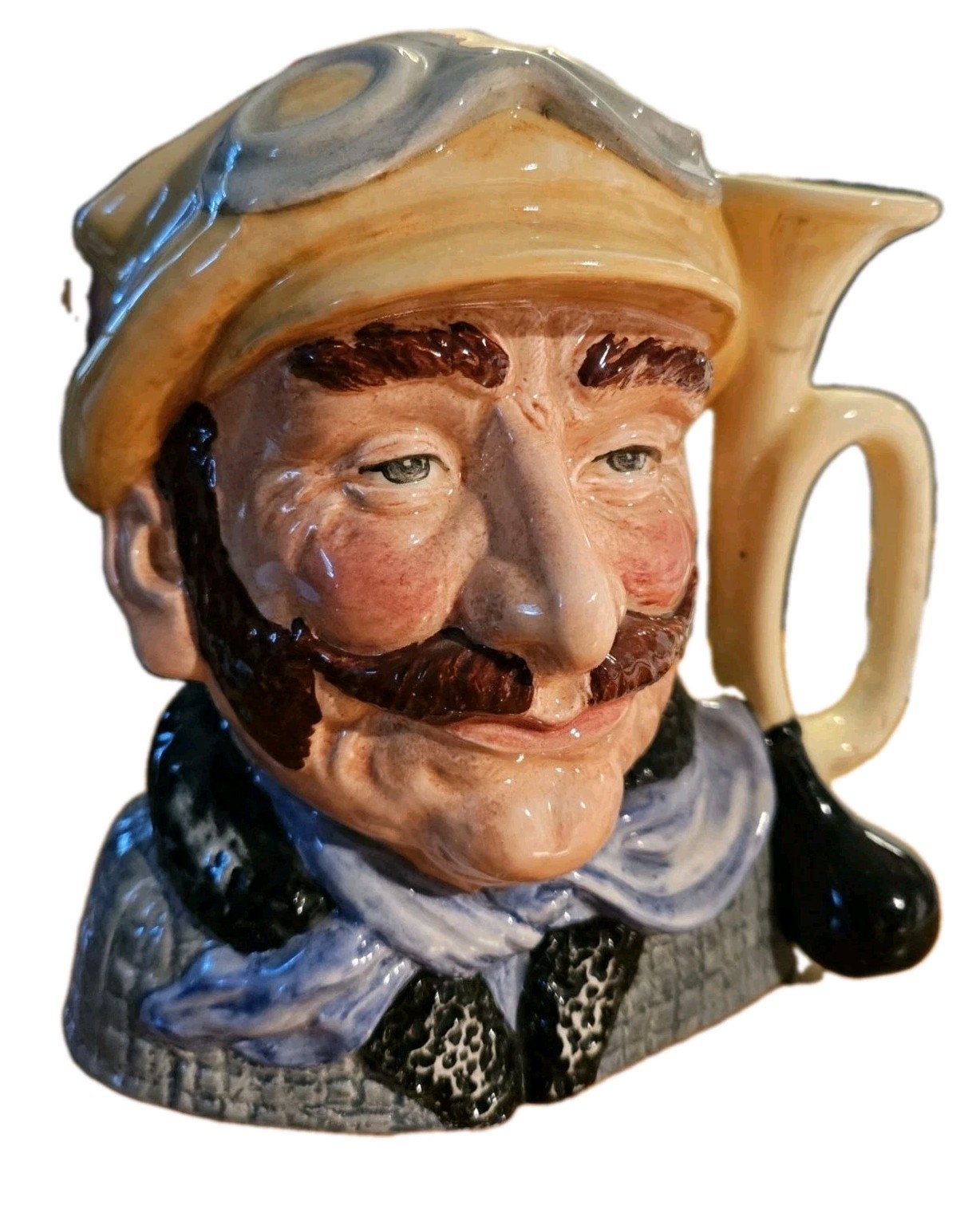 Royal Doulton Character Toby Jug Mug \'Veteran Motorist\' Large  7.75\