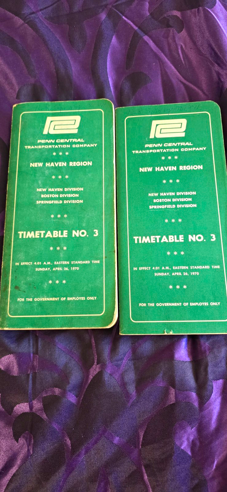 New Haven Penn Central Railroad Public Timetable No. 3 Apr 26 1970 (2)