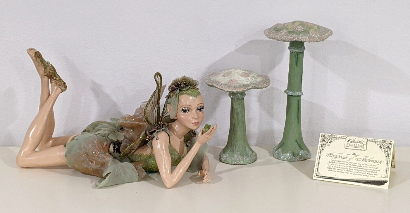 Katherine's Collection at Silver Lake Doll Wayne Kleski - ILA + 2 Mushrooms Set