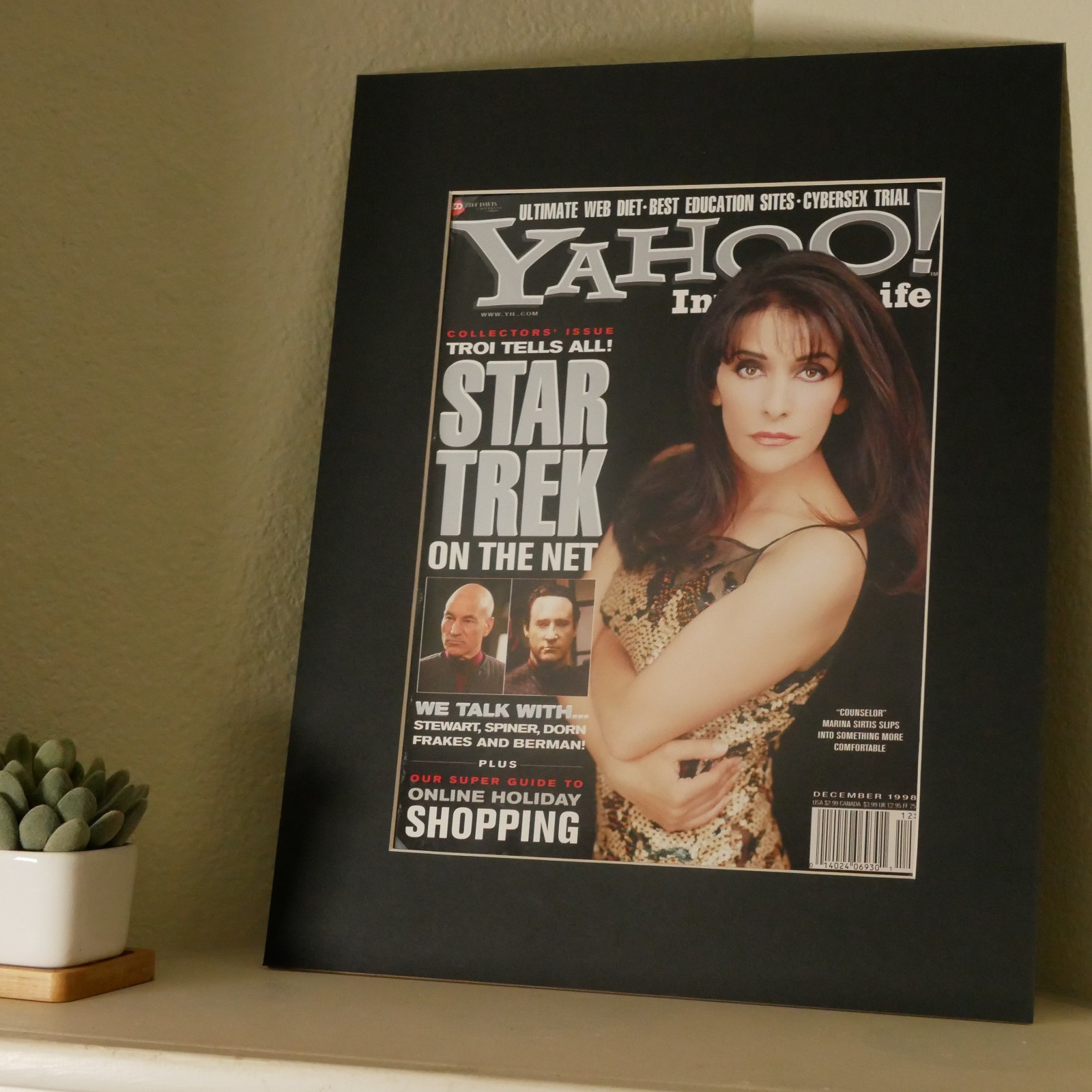 1998 Star Trek TNG Marina Sirtis Magazine Cover Sci-Fi Tech History TV Next Gen.
