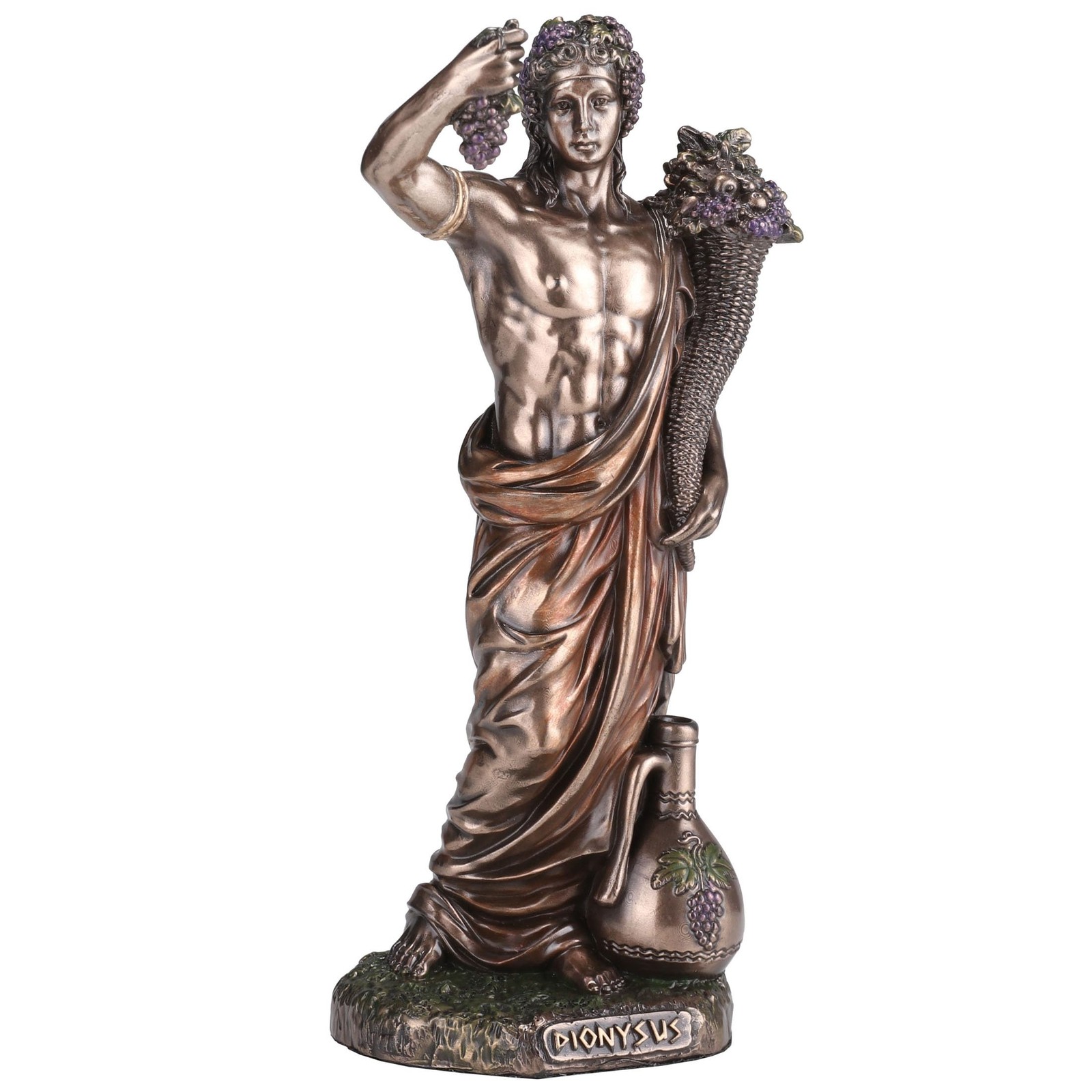 Veronese Design 6 1/4 Inch Dionysus Greek God of Wine Cold Cast Resin Antique