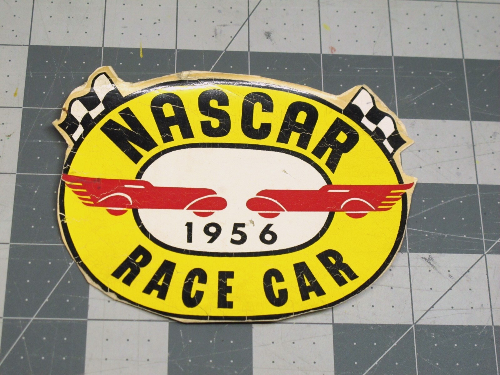 vtg 1950s-1970s Auto Rod Racing sticker decal waterslides - Nascar Iskenderian B