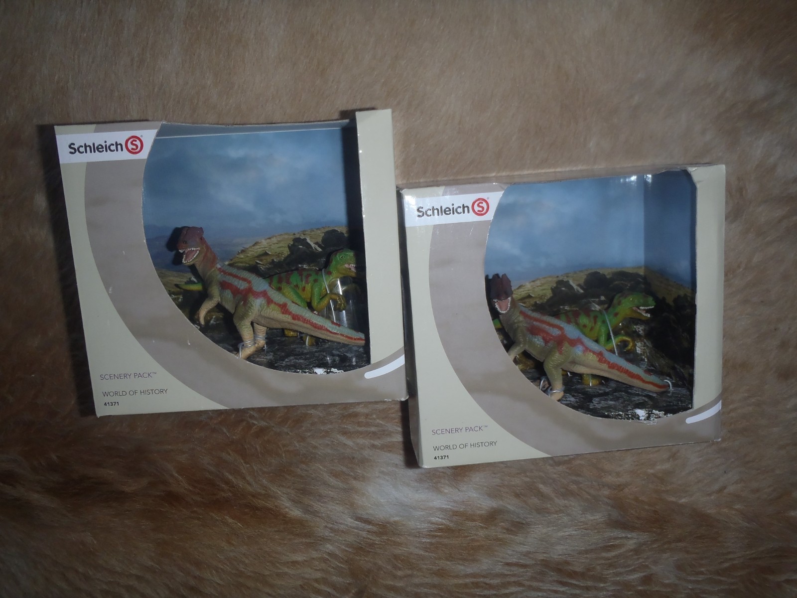 Schleich World of HistoryScenery Pack 2 x 41371 Dino Pair Second Hand Look