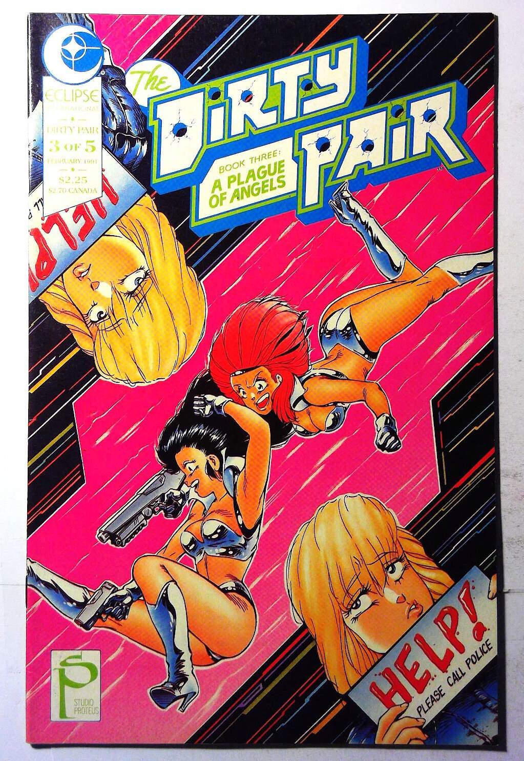 The Dirty Pair III A Plague of Angels #3 (1991) Eclipse Comics Manga Comic Book