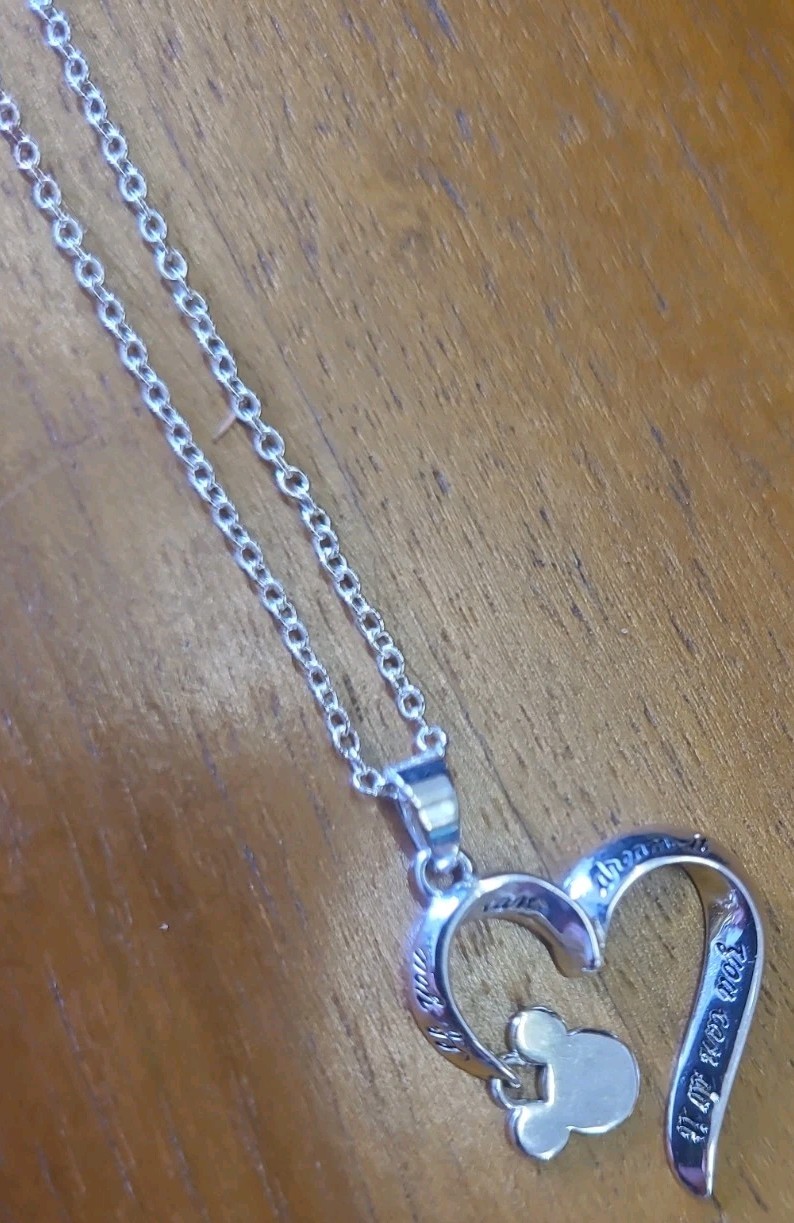 Disney “If You Can Dream It, You Can Do It” Plated Necklace By LArocks NIB