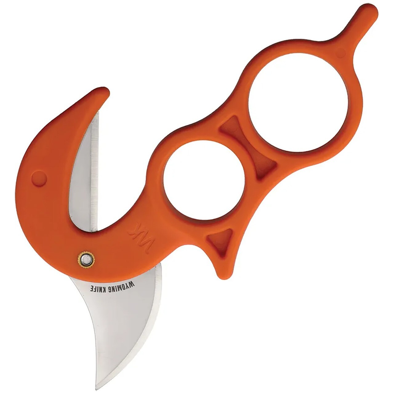Wyoming Field Dressing Knife Stainless Steel Blade Orange Plastic Handle Y3