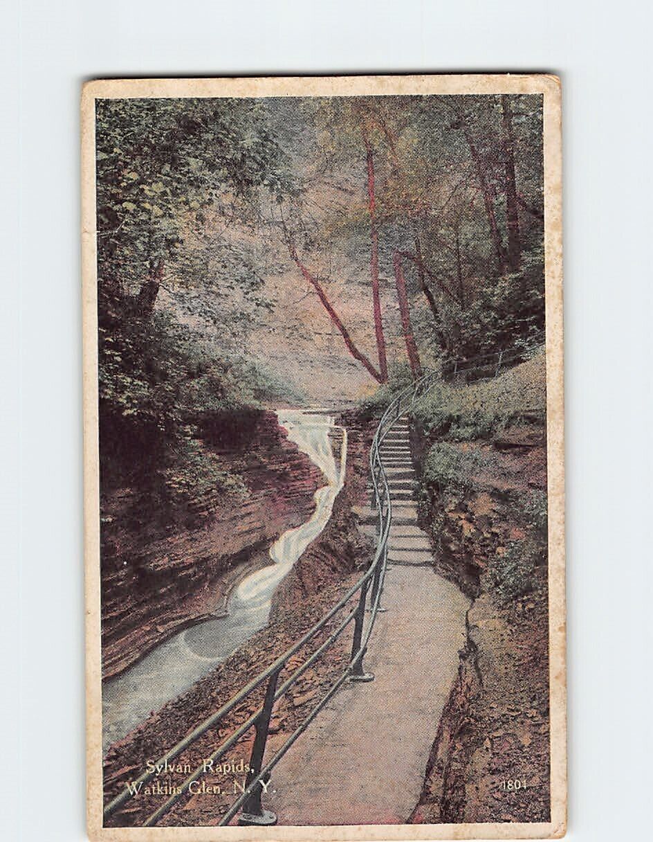 Postcard  Sylvan Rapids, Watkins Glen, New York