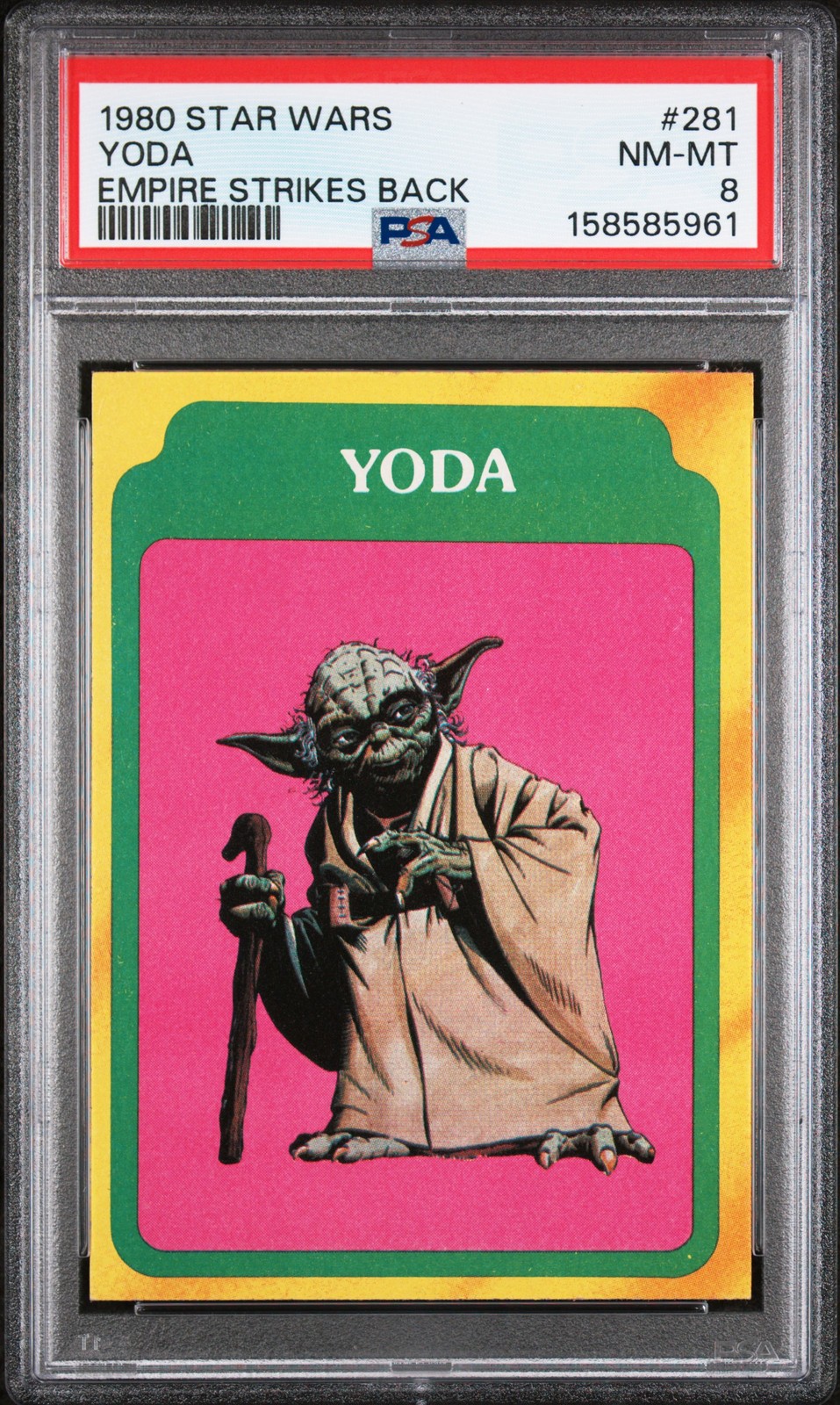 1980 STAR WARS EMPIRE STRIKES BACK #281 YODA PSA 8