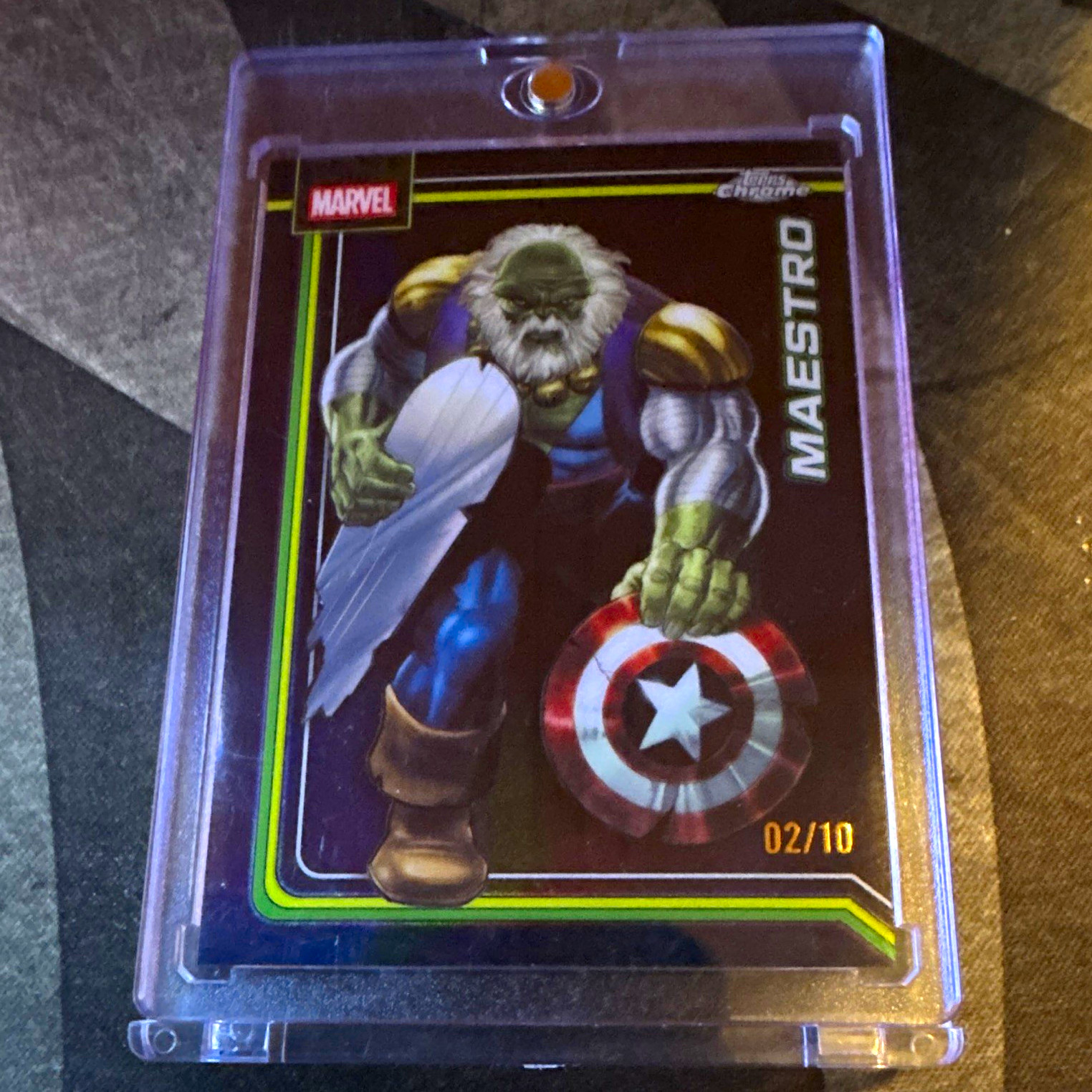 Topps 2022 Marvel Chrome Maestro Parallel Non-Sport Trading Card #133 02/10