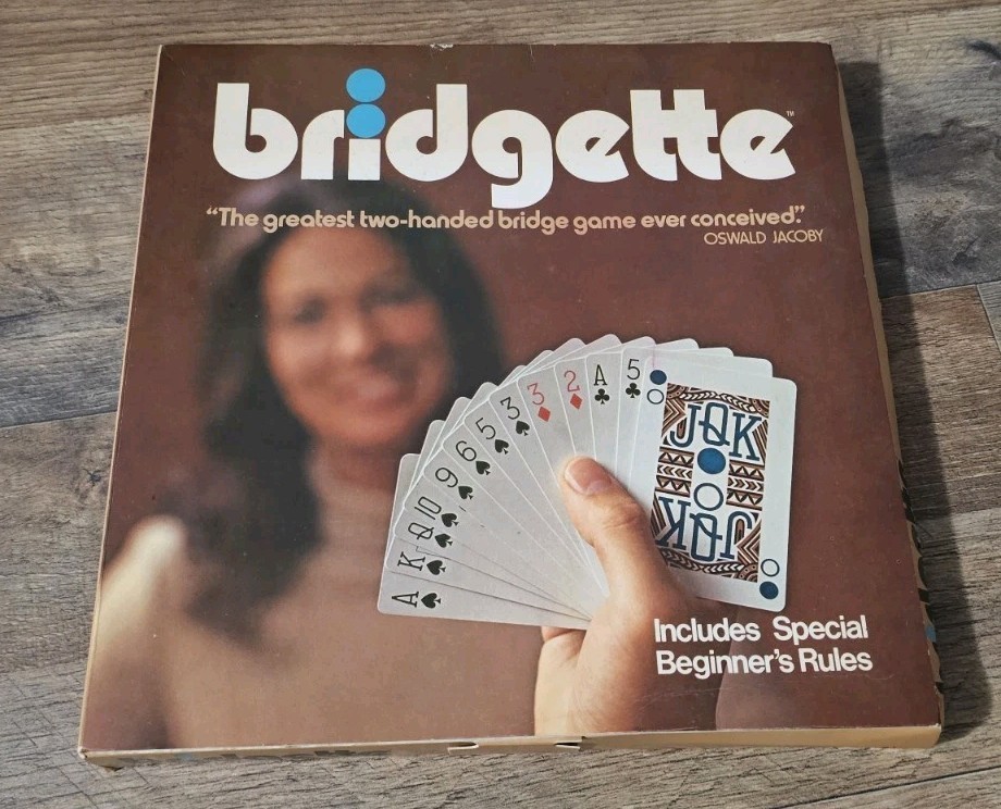 Vintage 1972 Gamut of Games Bridgette Card Game Two Handed Bridge Complete