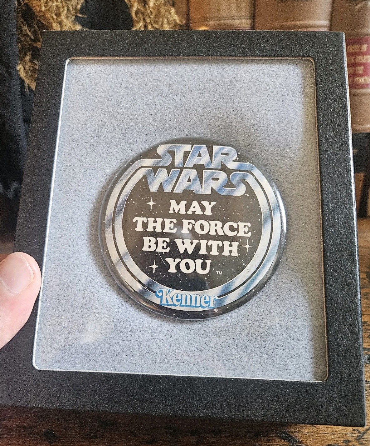 Rare Vintage 1978 Star Wars Kenner May The Force Be With You Retailer Pin Badge