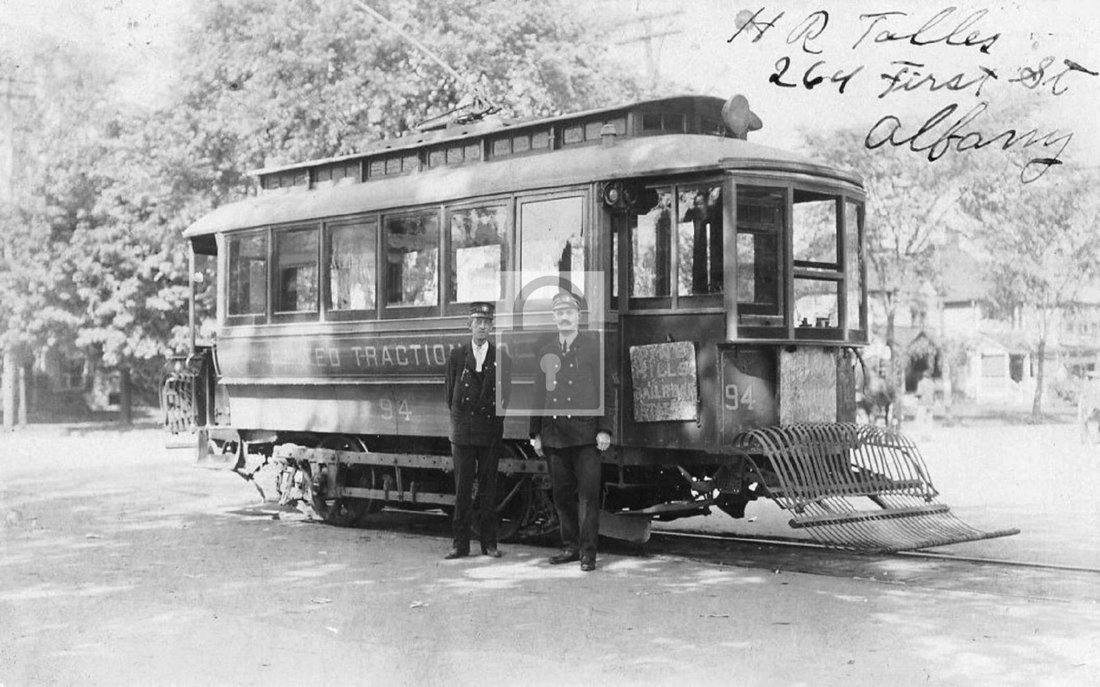 1906 Trolley Traction Car Conductors Albany New York NY - Reprint