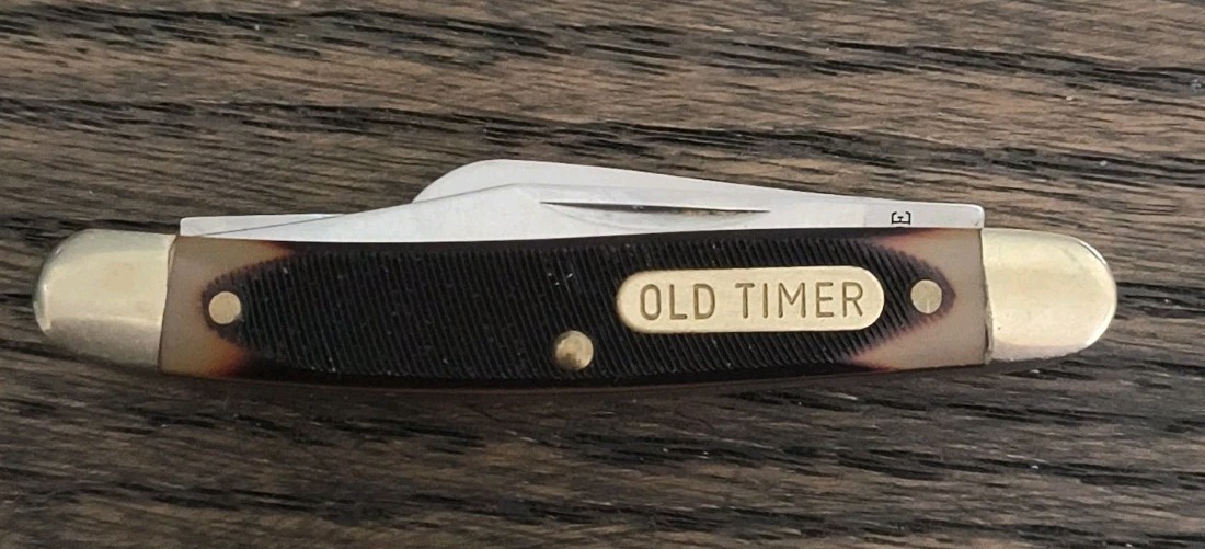 Vintage Schrade Old Timer 1080T Folding Pocket Knife Excellent Condition 