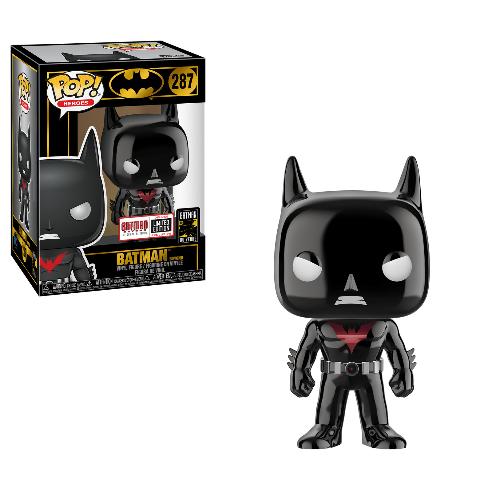 Funko POP Heroes DC Comics Batman Beyond Chrome #287 Vinyl Figure