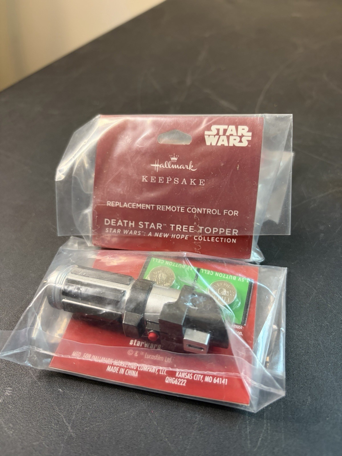 Hallmark Star Wars: A New Hope Death Star Tree Topper Remote Control Lightsaber