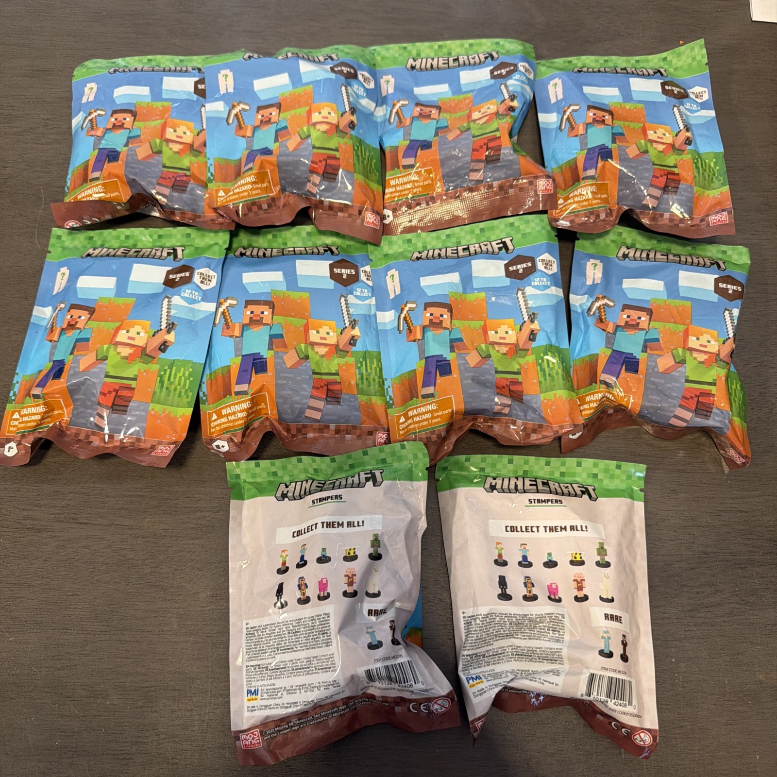 Lot of 10 NEW Minecraft Blind Bag Mini Figure Stamper Series 2 Lot of 10 NEW Minecraft Blind Bag Mini Figure Stamper Series 2