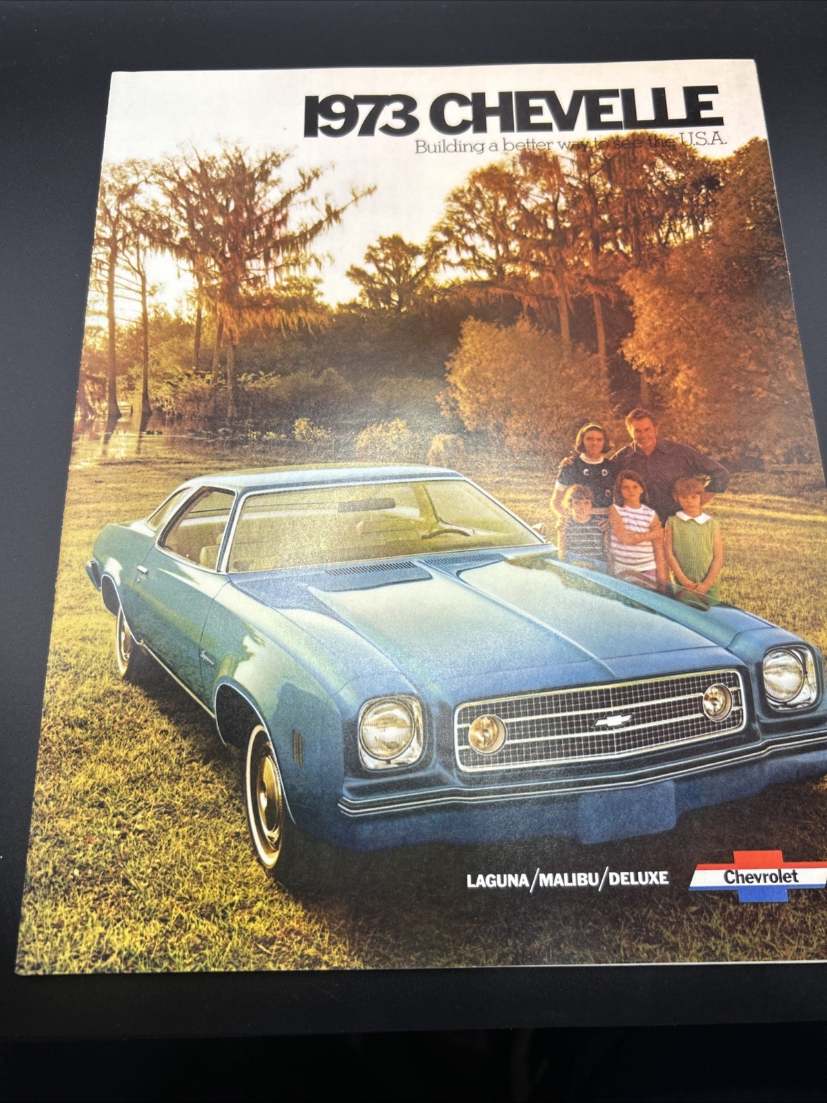 Vintage 1973 Chevrolet Chevelle OEM New Car Dealer Sales Brochure NOS