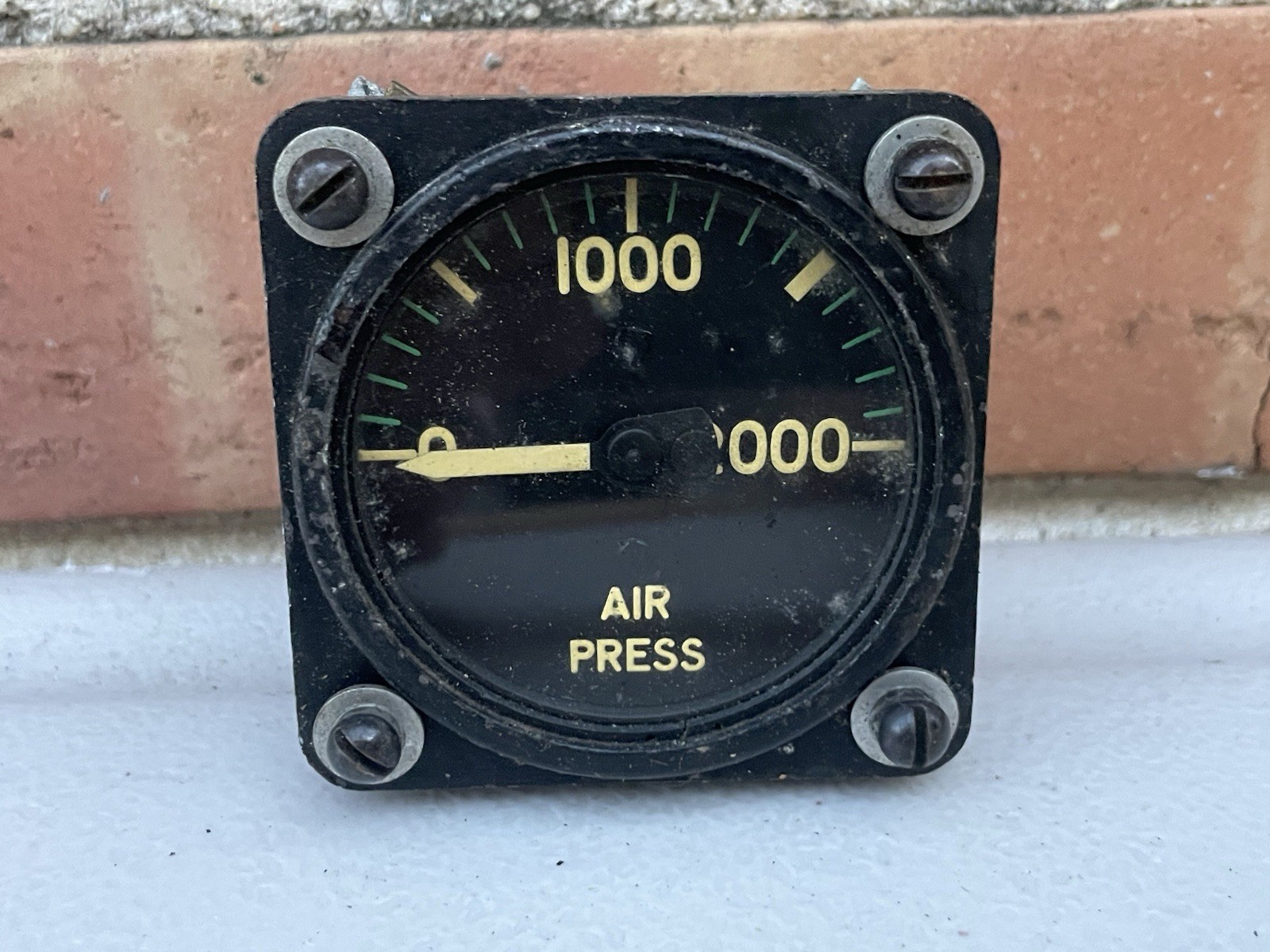🔥 Vintage • Aircraft Air Pressure Gauge •AF 44 6930-280 Manning Maxwell & Moore