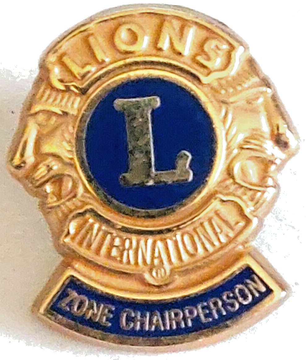 Lion's International Zone Charter Person Lapel Pin