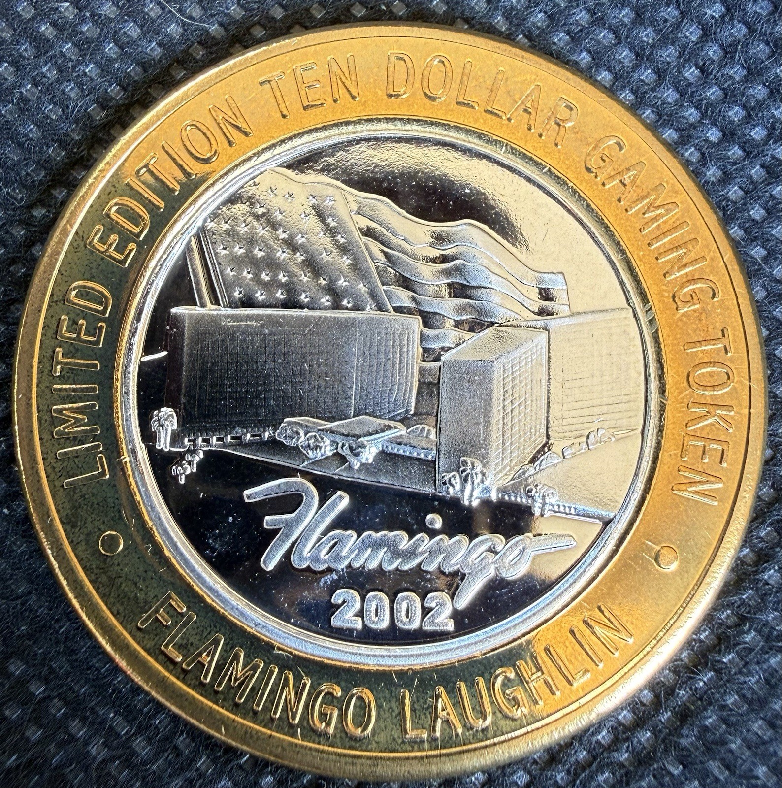 9/11 FLAMINGO HILTON HOTEL CASINO RARE Limited Edition 999% .6 Oz Pure Silvr Stk