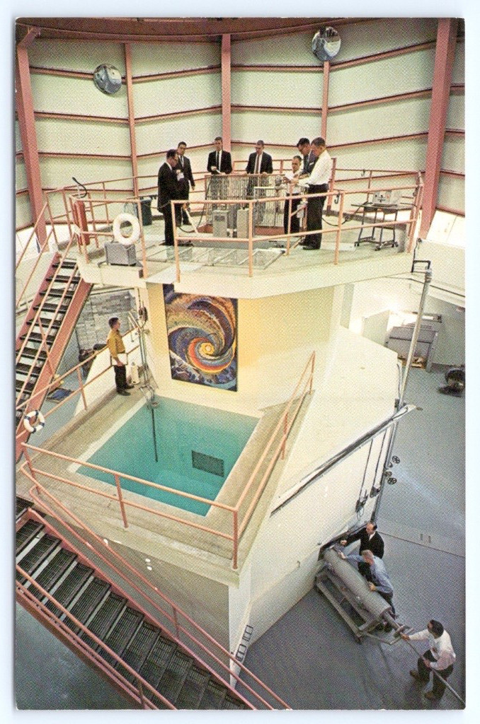 Manhattan Kansas Triga Mark II Nuclear Reactor KSU Riley County c1960 Postcard