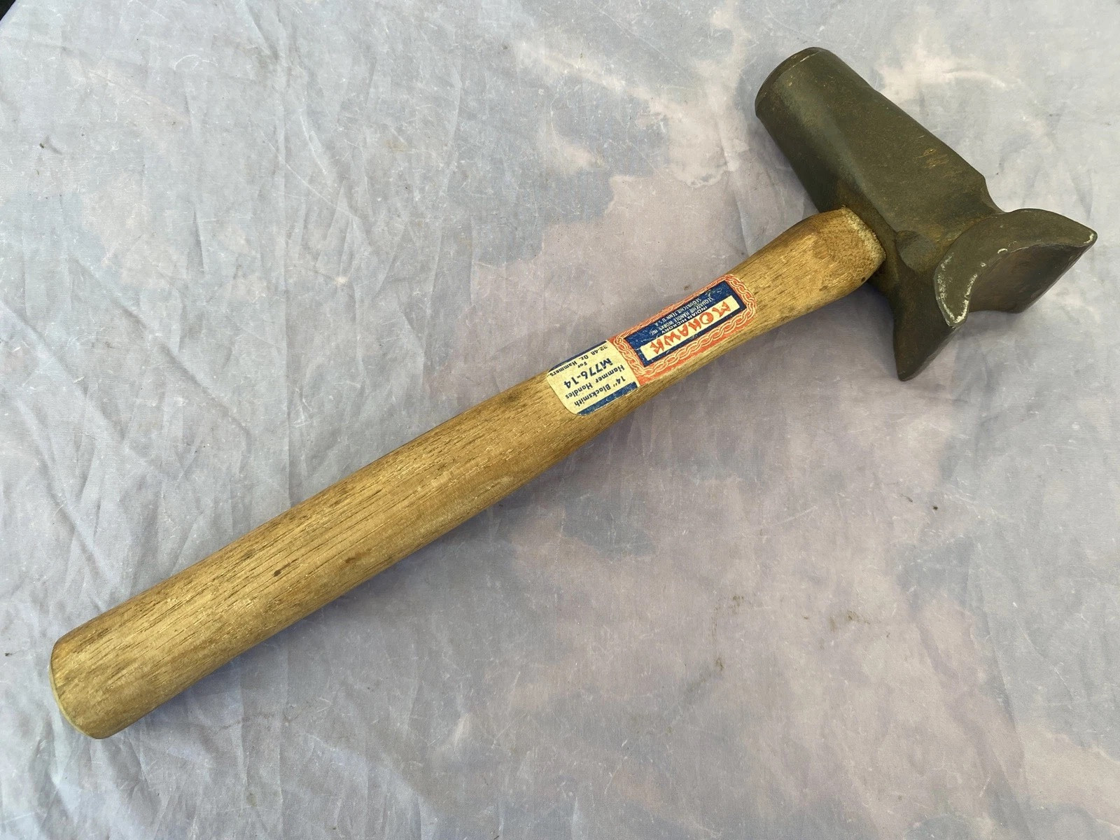 VINTAGE BLACKSMITH TOP SWEDGE 2” WIDE HAMMER ANVIL RR TOOL-EXCEL COND