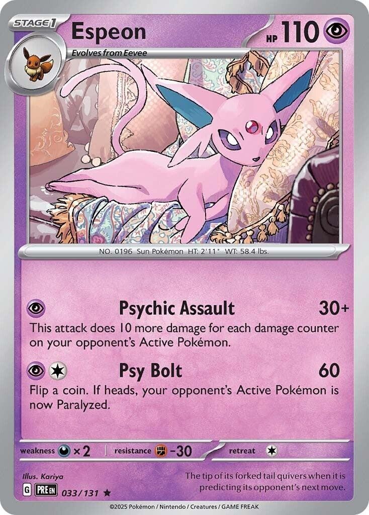 Espeon Holofoil [PRE - 033/131]