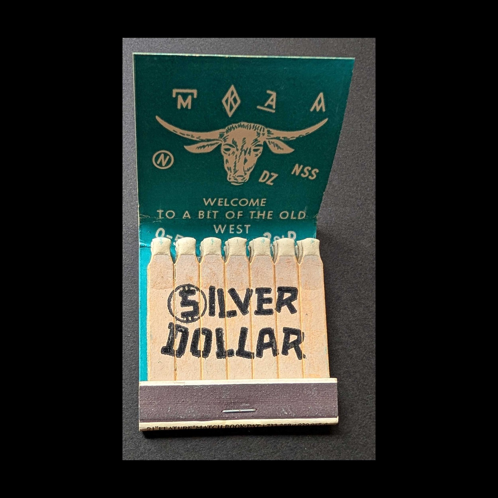 Full Book Feature Matchbook Silver Dollar Mobridge SD