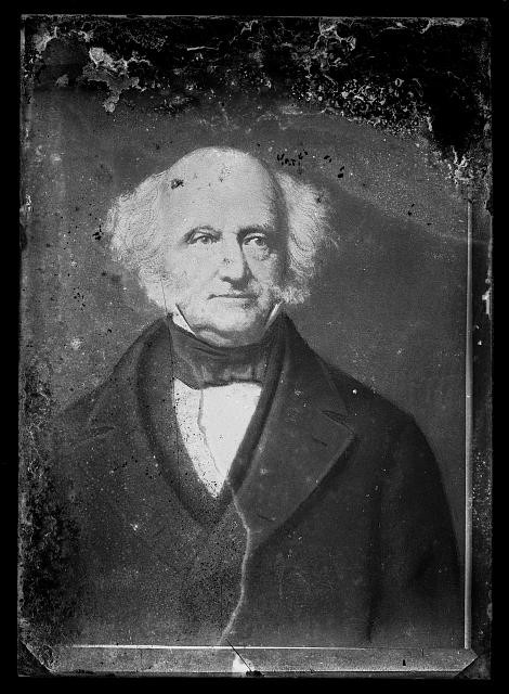 Photo:Martin Van Buren Portrait Black and White Photograph