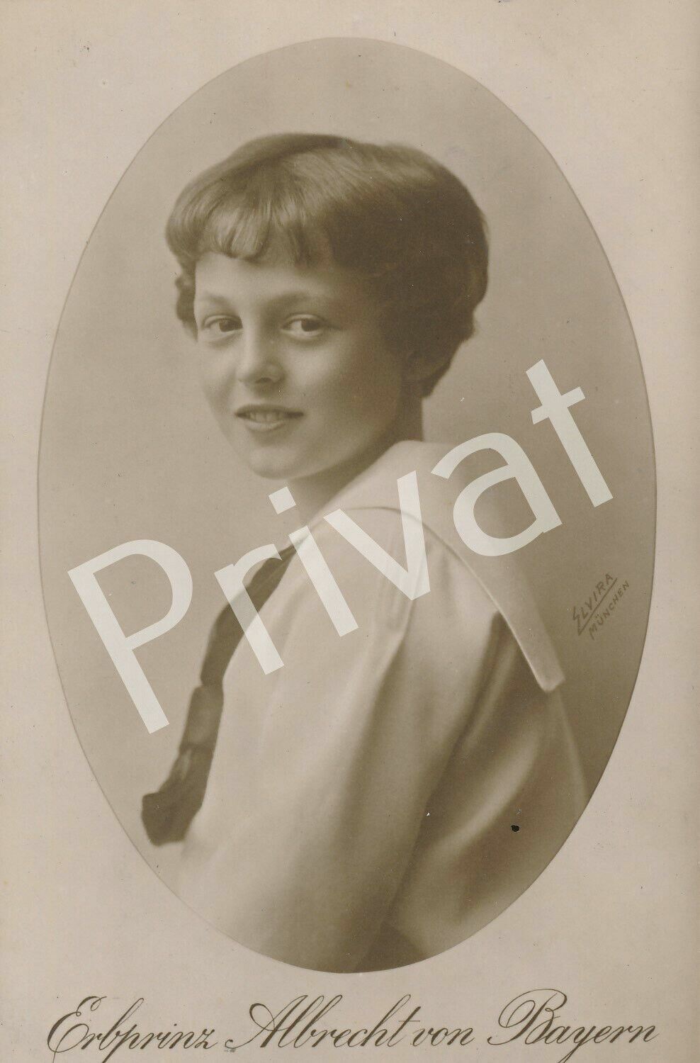 Photo PK Portrait of the young hereditary prince Albrecht of Bavaria H1.25