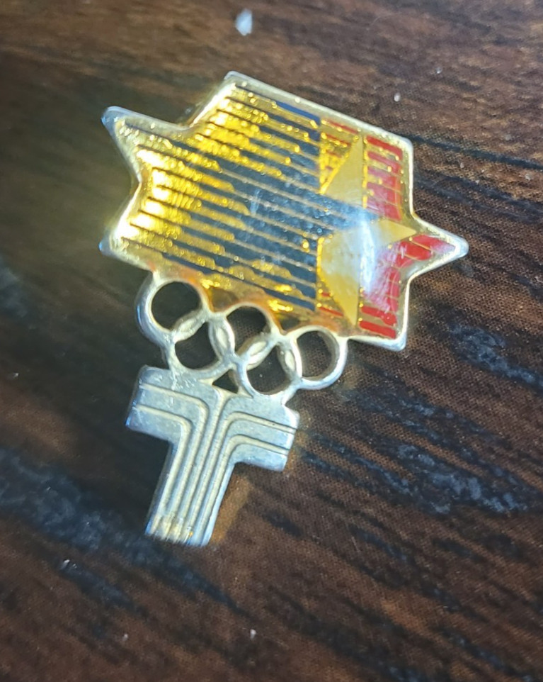 Vintage 1984 LA Olympics Pin Transamerica Insurance USA