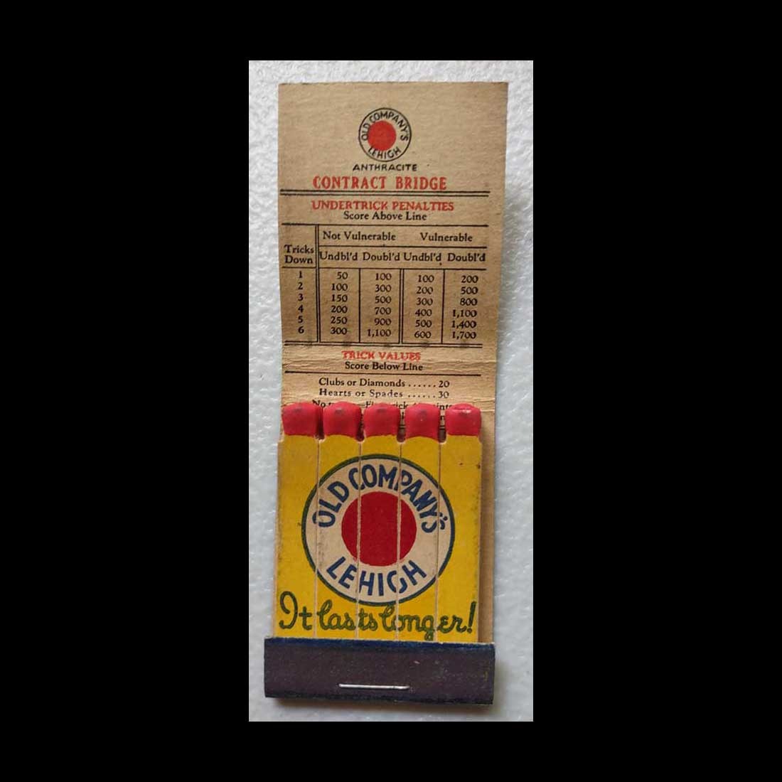 Feature Matchbook Full Book Old Company\'s Lehigh / Nyack Ice & Coal  Nyack, NY